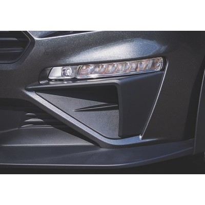 Roush Pochettes de Pare Choc avant Noir texturé 2018-2022 Mustang GT/EcoBoost